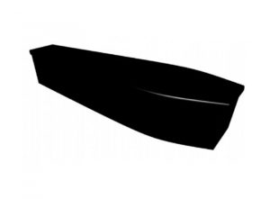 Wooden coffin - Black - 4064