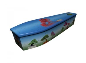 Wooden coffin - Bonsai Trees - 4163