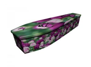 Wooden coffin - Butterfly 1 - 4260