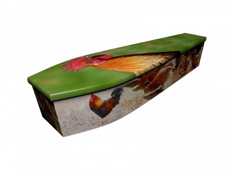 Wooden coffin - Chickens - 4074