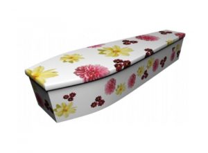 Wooden coffin - Dahlia and Cosmos - 4079