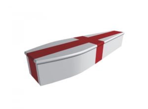 Wooden coffin - England flag - 4007