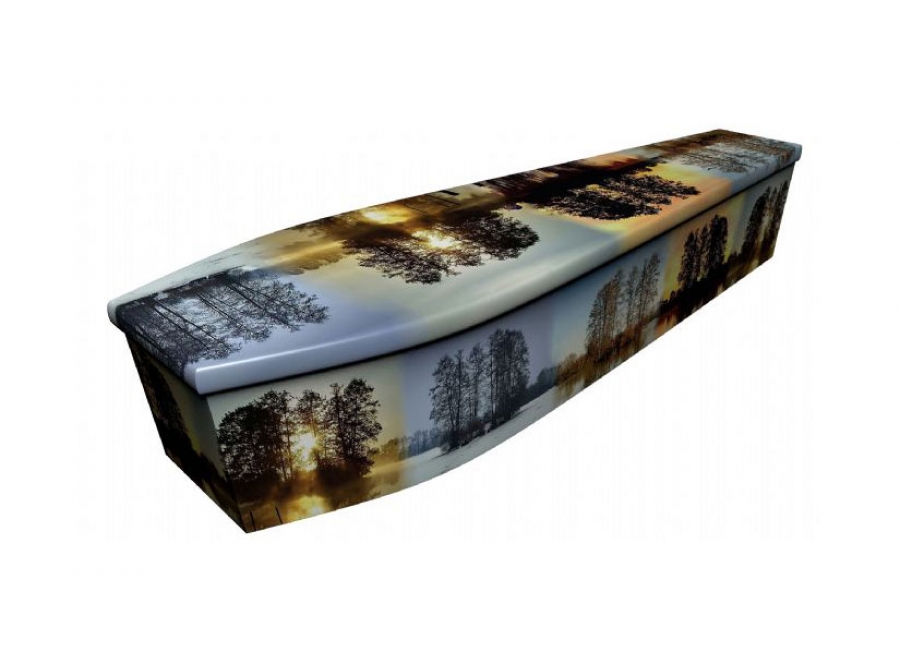 Wooden coffin - Four seasons - 4084