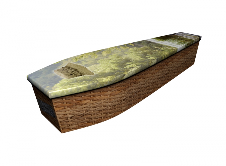 Wooden coffin - Gone Fishing - 4186