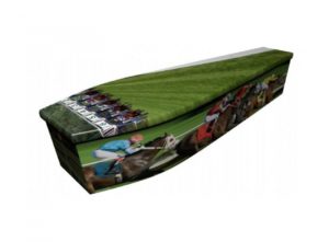 Wooden coffin - Horse racing - 4089