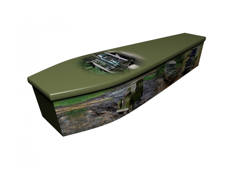 Wooden coffin - Landrover - 4199