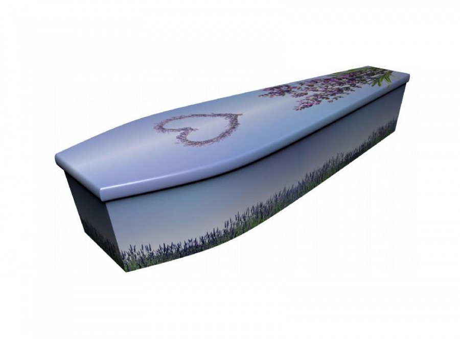 Wooden coffin - Lavender - 4095