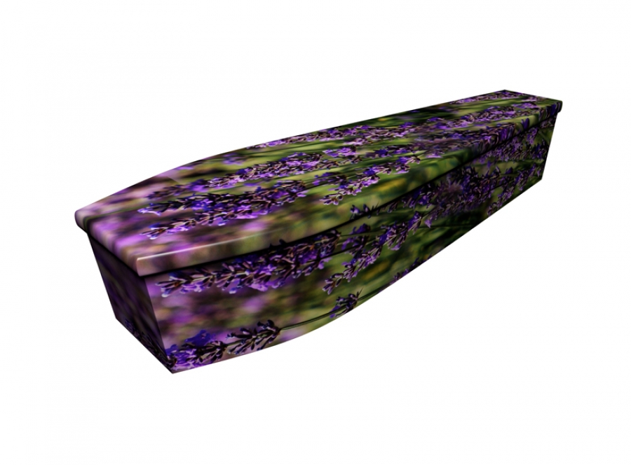 Wooden coffin - Lavender Flower - 4200