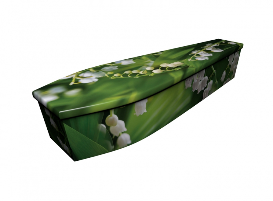 Wooden coffin - Lilly of the Valley - 4202