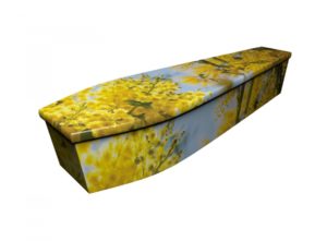 Wooden coffin - Mimosa Blossom - 4206