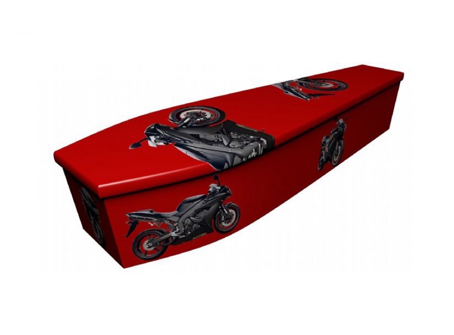 Wooden coffin - Motorbike - 4004