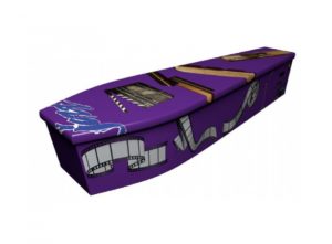 Wooden coffin - Purple Jazz - 4105