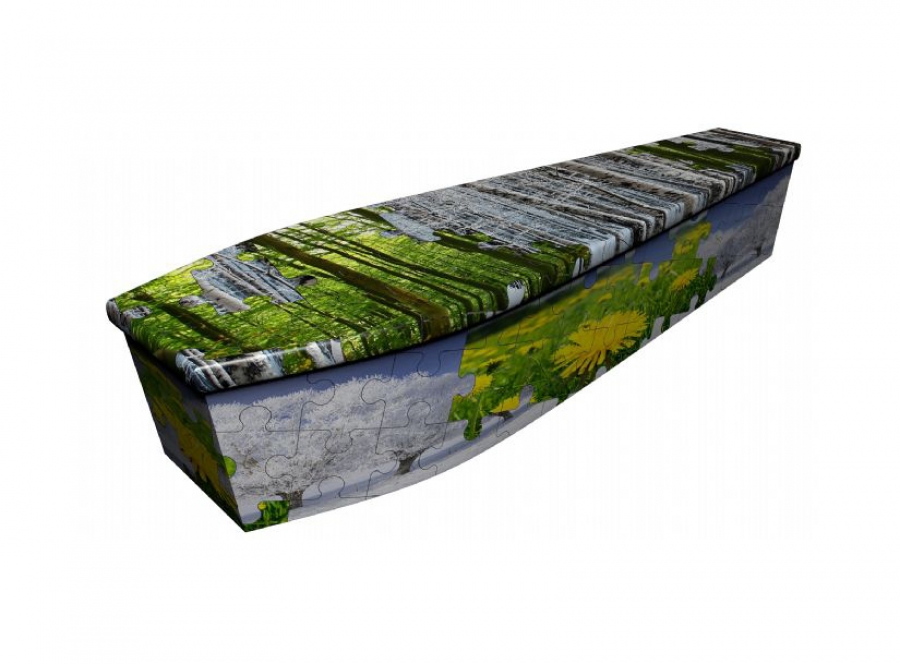 Wooden coffin - Puzzle Seasons - 4108