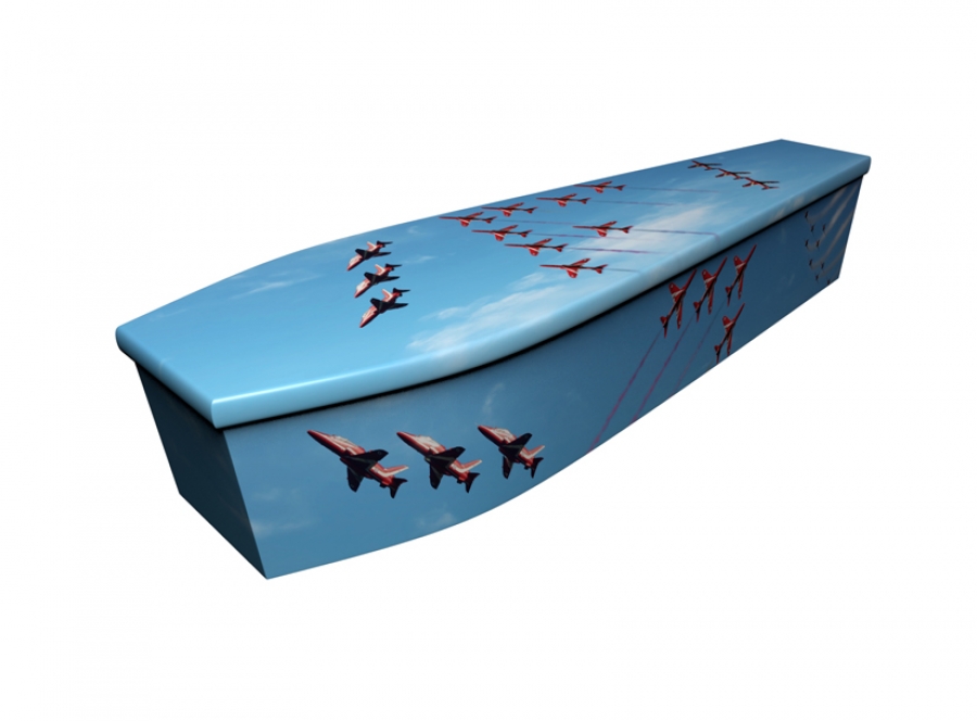 Wooden coffin - Red Arrow RAF - 4222