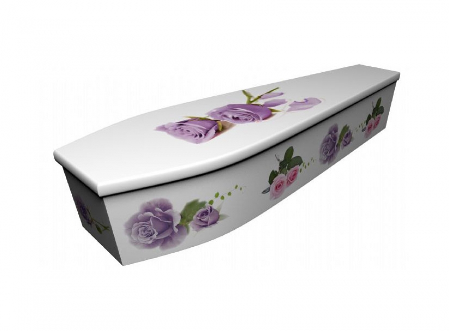 Wooden coffin - Roses 2 - 4112