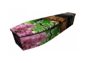 Wooden coffin - Seasonal leaves - 4115