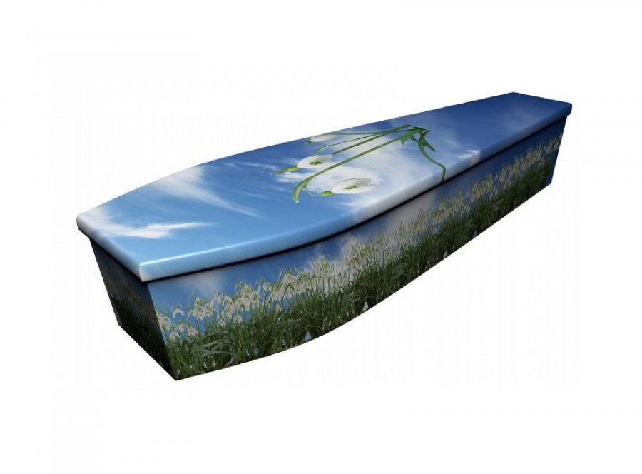 Wooden coffin - Snowdrop - 4118