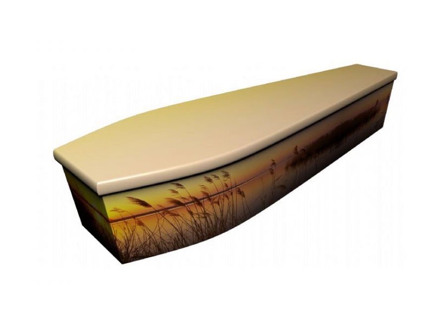 Wooden coffin - Spring sunset - 4039