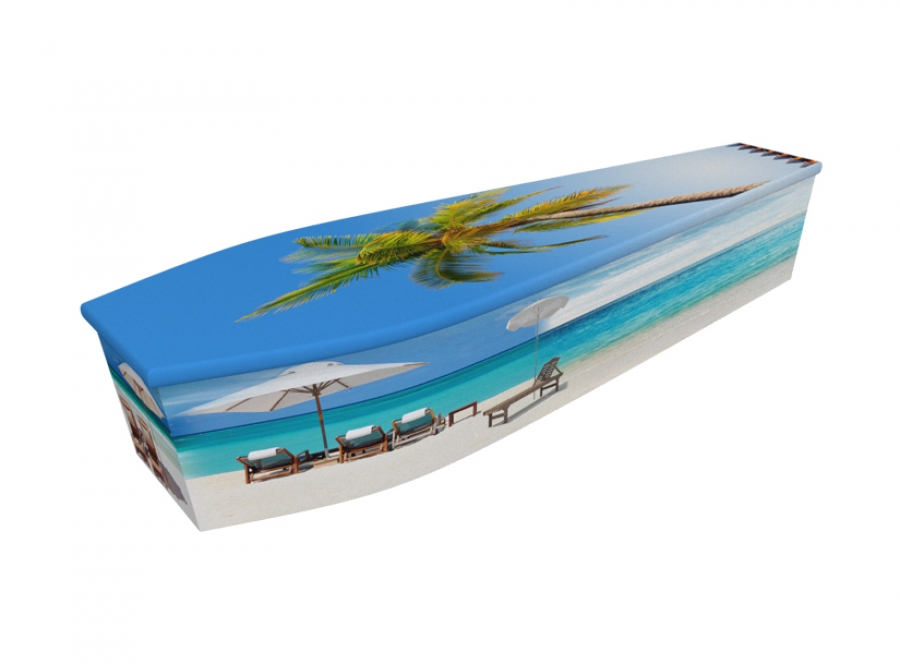 Wooden coffin - Summer Beach - 4276