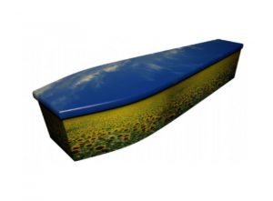 Wooden coffin - Sunflower Field - 4148