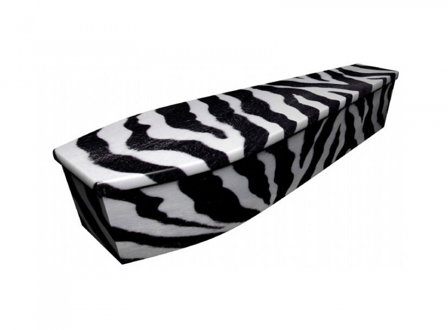 Wooden coffin - Zebra - 4031