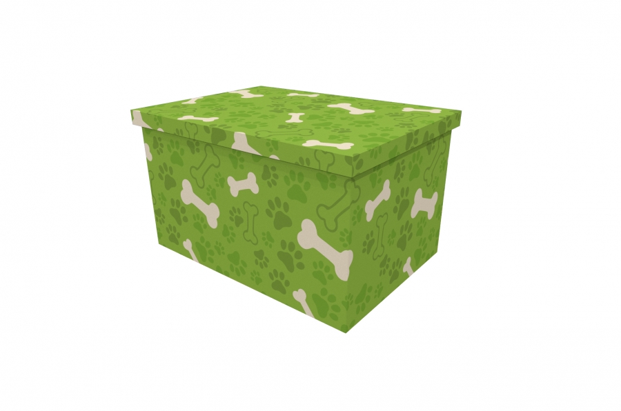 Cardboard Ash Casket - Doggy Bones - 3705a