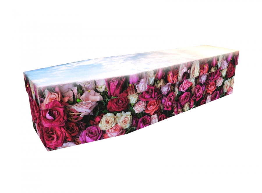 Cardboard coffin - Bed of Roses - 3571