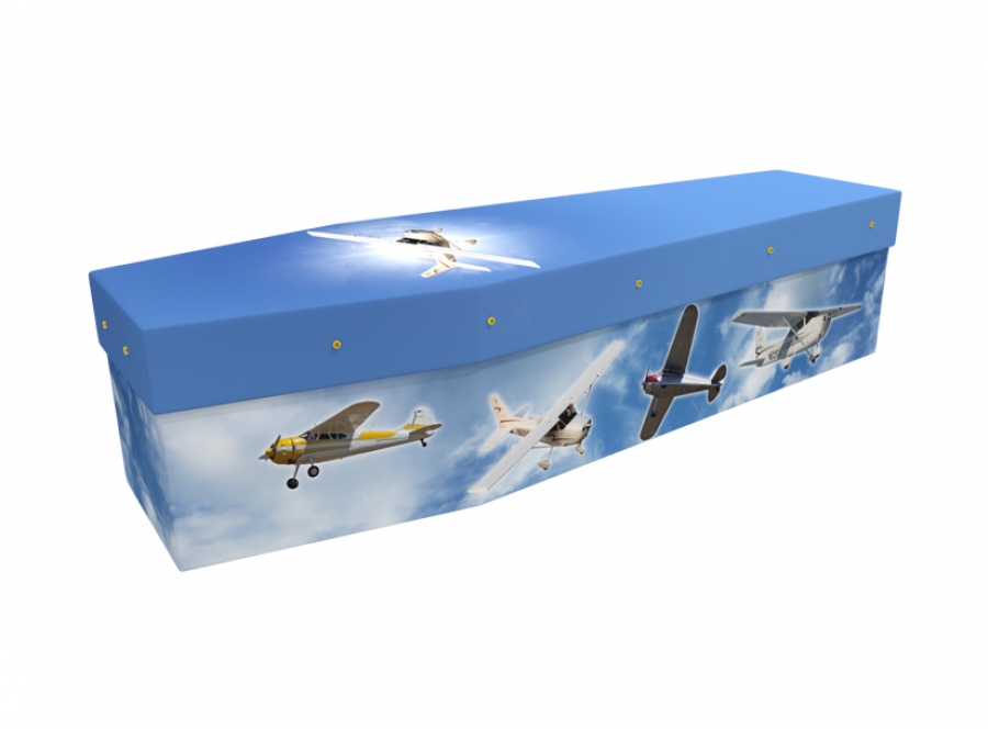 Cardboard coffin - Biplanes - 3543
