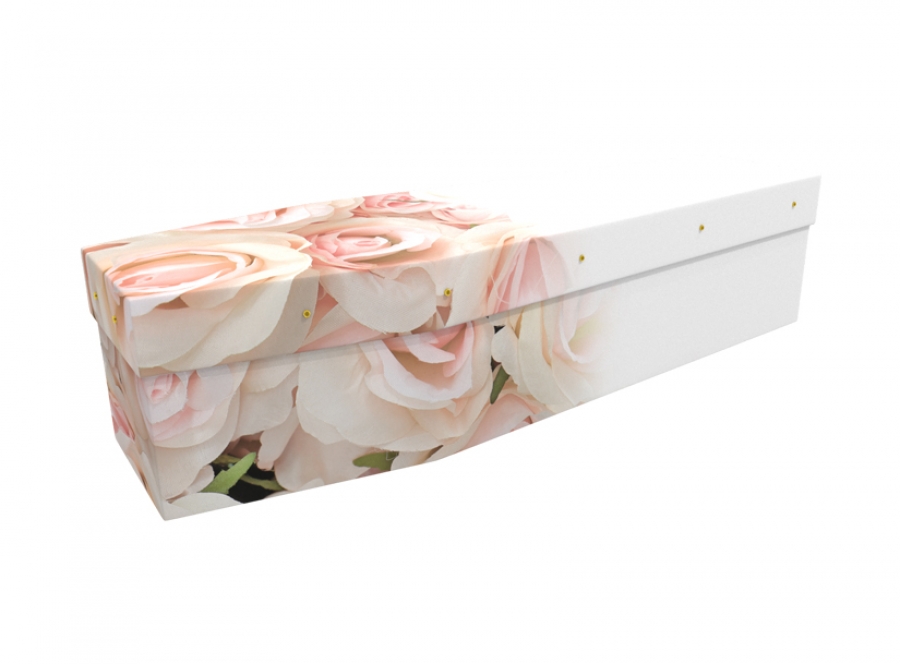 Cardboard coffin - Blushing Roses - 3552