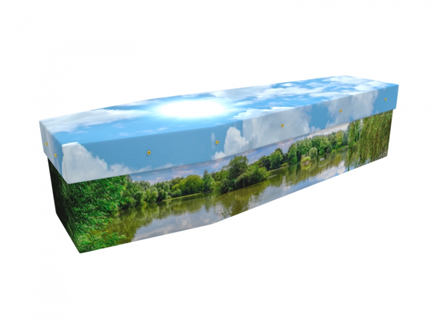 Cardboard coffin - Fishing Lake - 3501