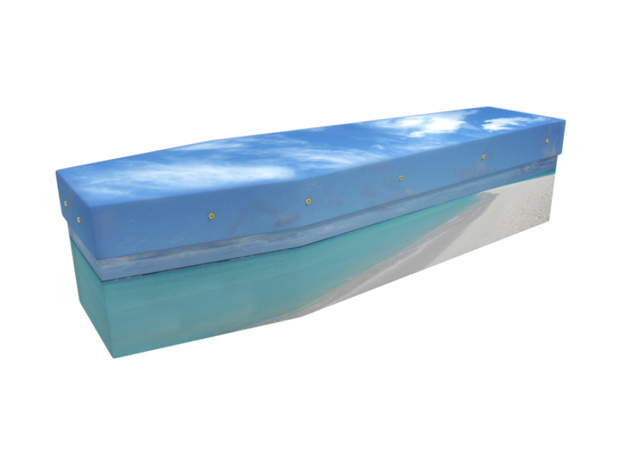 Cardboard coffin - Maldives Beach - 3545