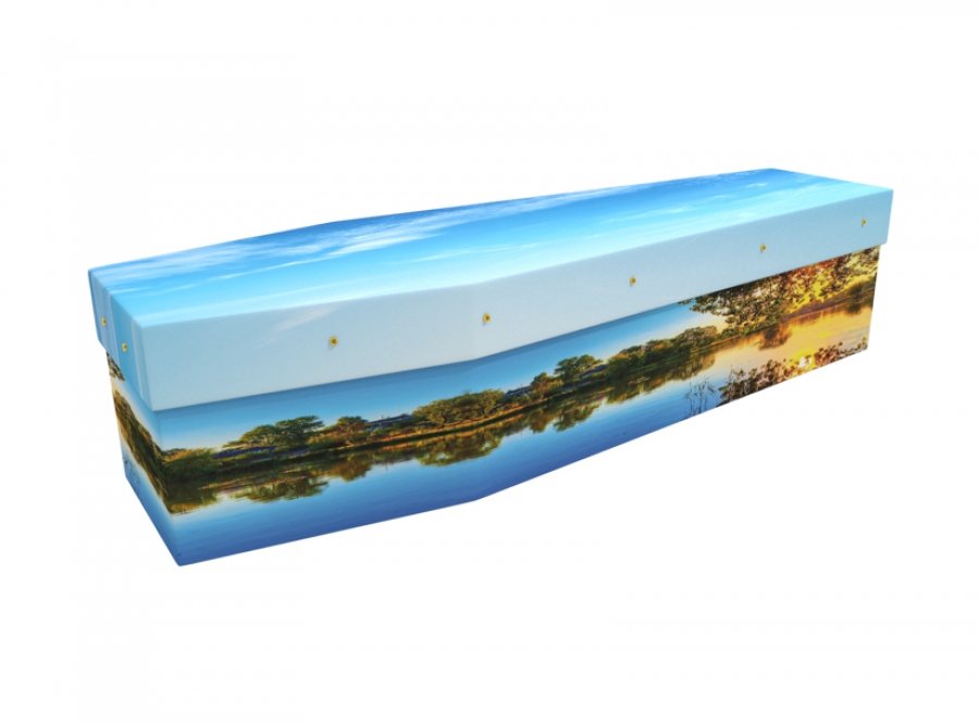Cardboard coffin - Riverside Sunset - 3534
