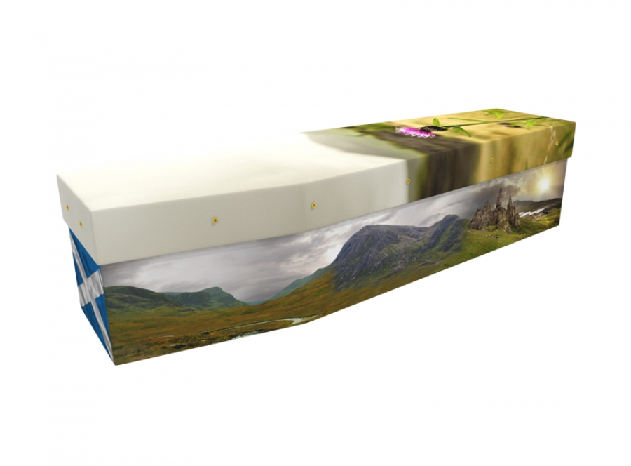 Cardboard coffin - Scottish Highlands - 3554