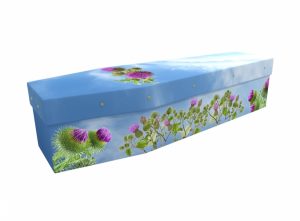 Cardboard coffin - Thistles - 3505