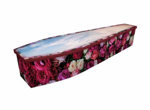 Wooden coffin - Bed of Roses - 4291