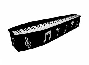 Wooden coffin - Piano - 4297