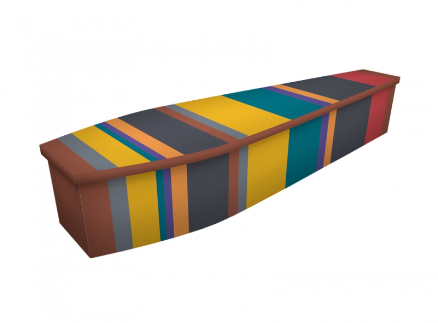 Wooden coffin - Stripe - 4289