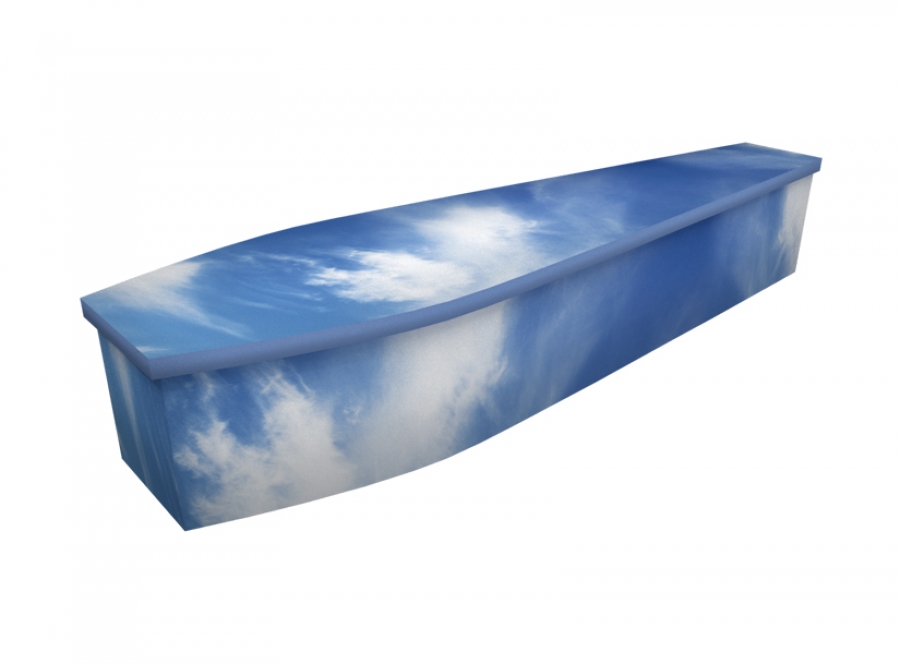 Wooden coffin - Summer Sky - 4306