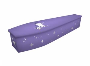 Wooden coffin - Unicorn - 4299