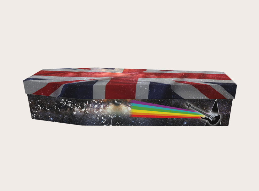 Cardboard Coffin - Union Jack with Electric Guitar Sounds - 3210