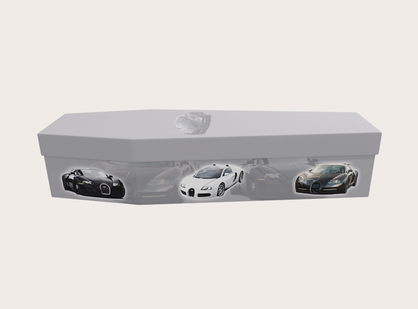Cardboard Coffin - Bugatti Veyron Car - 3266