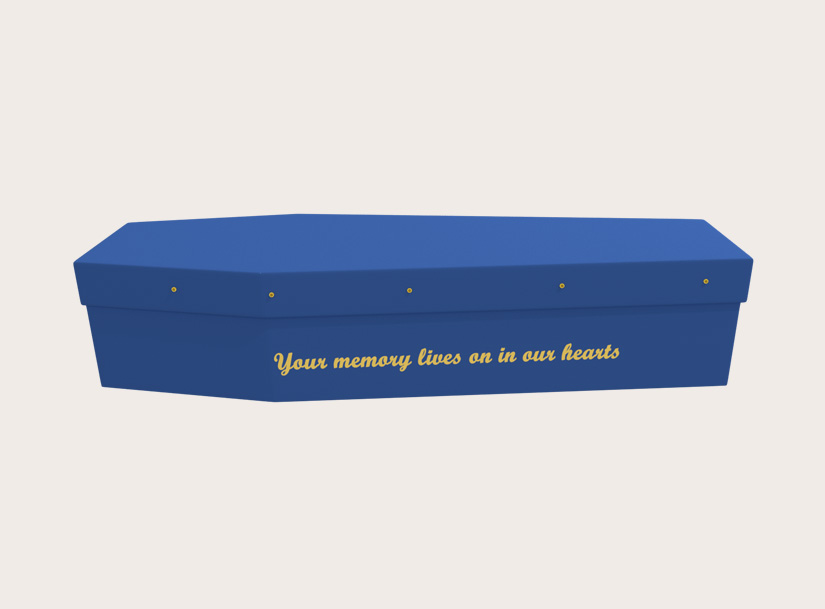 Cardboard Coffin - Your Memory Lives on in Hearts on Blue - 3383